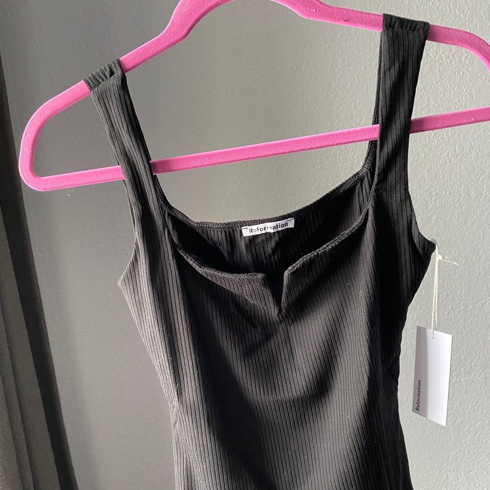 Reformation Women's Ossie Tank (XS, BLACK)